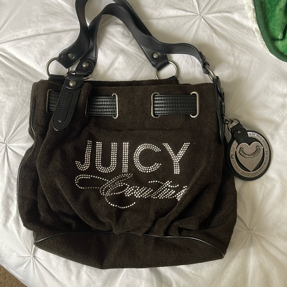Juicy couture vintage tote bag purse black